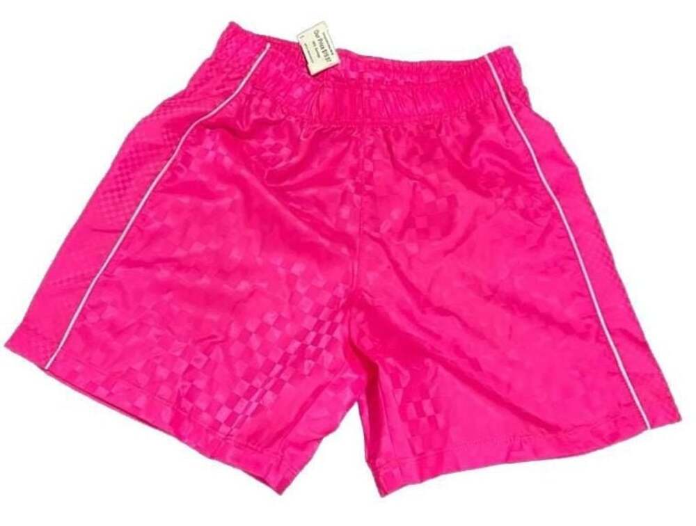 DSG Girls Hot Pink Checkered Woven Soccer Shorts Size Medium 10-12